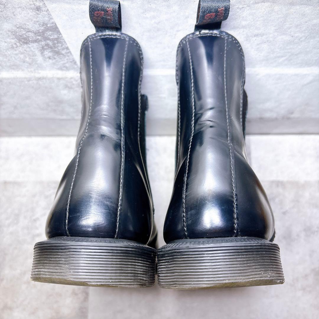 美品 Dr. Martens FLORA サイドゴアブーツ 26 レザー 黒