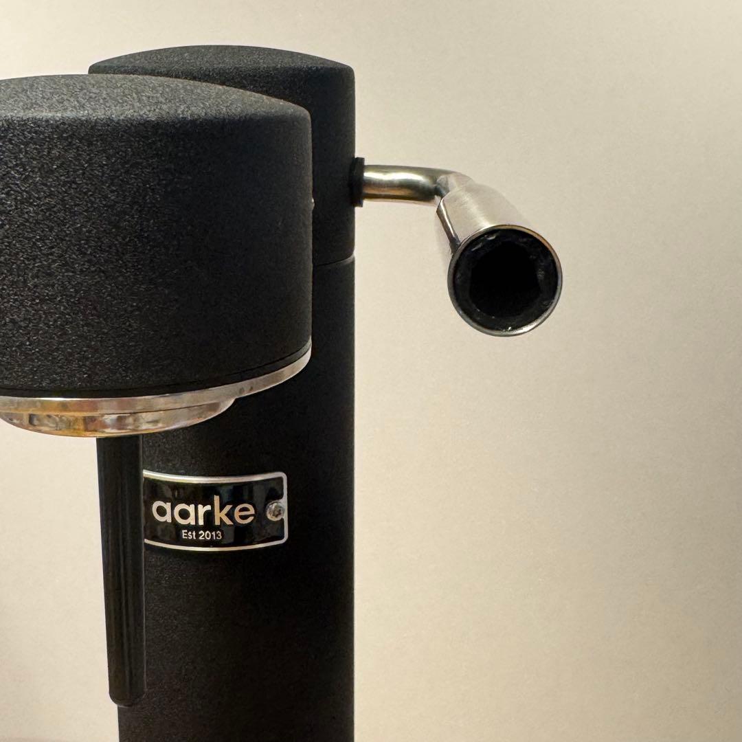 あき　aarke Carbonator3 マットブラック ガラスボトル