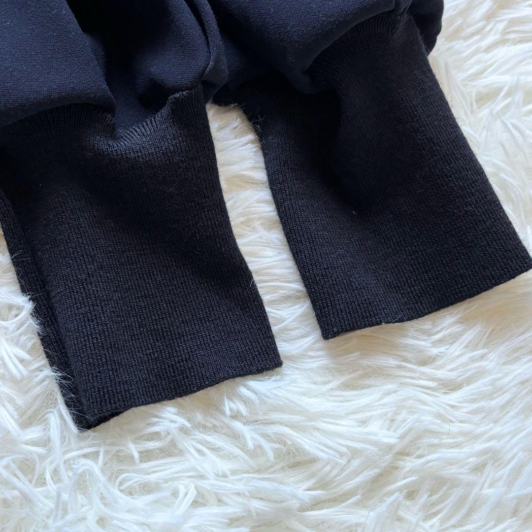 ENFOLD ダブルクロス ベストコンビ プルオーバー ネイビー M