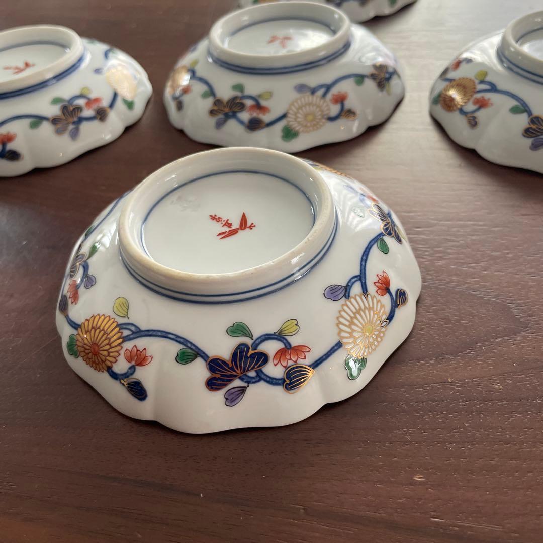 有田焼 其泉 古伊万里 醤油小皿 5枚