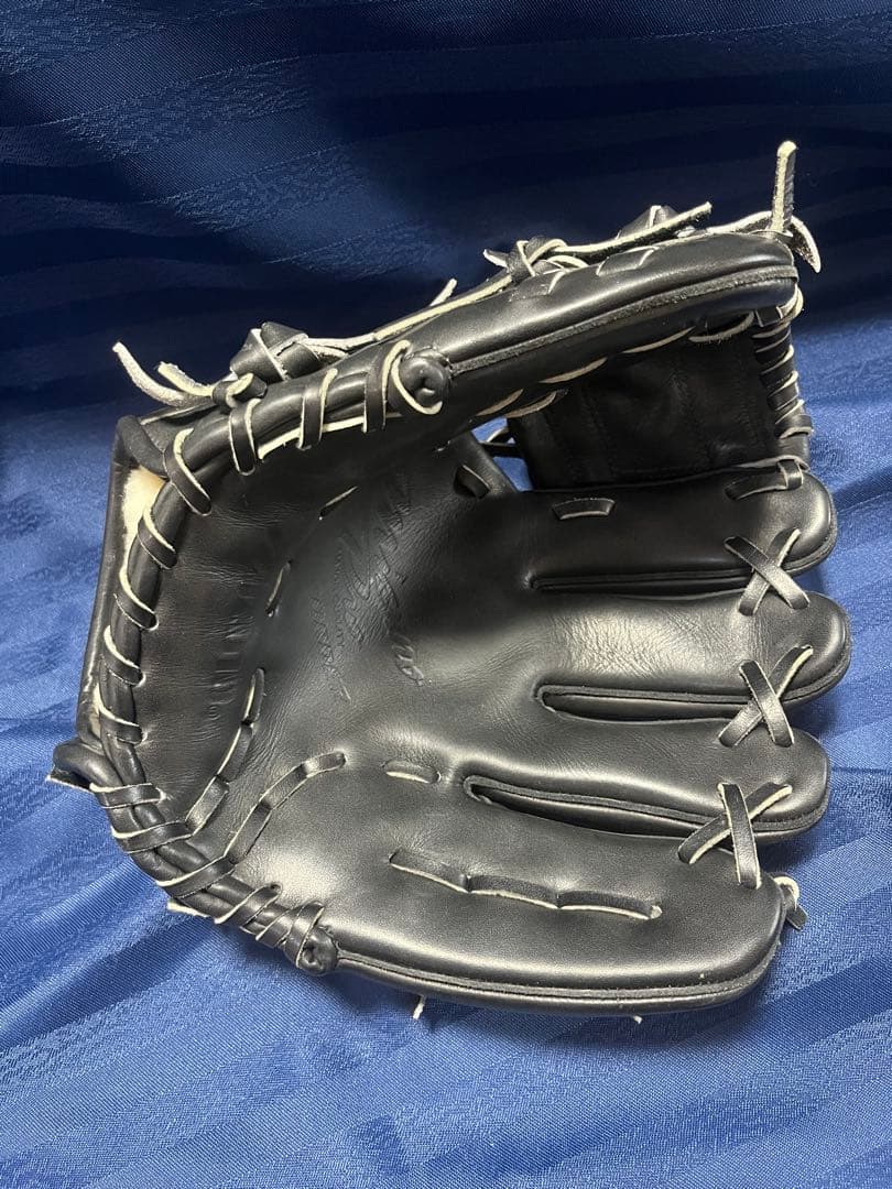 ミズノプロ 硬式グローブ 仁志モデル　坪田信義名人作　Mマーク　希少品　黒