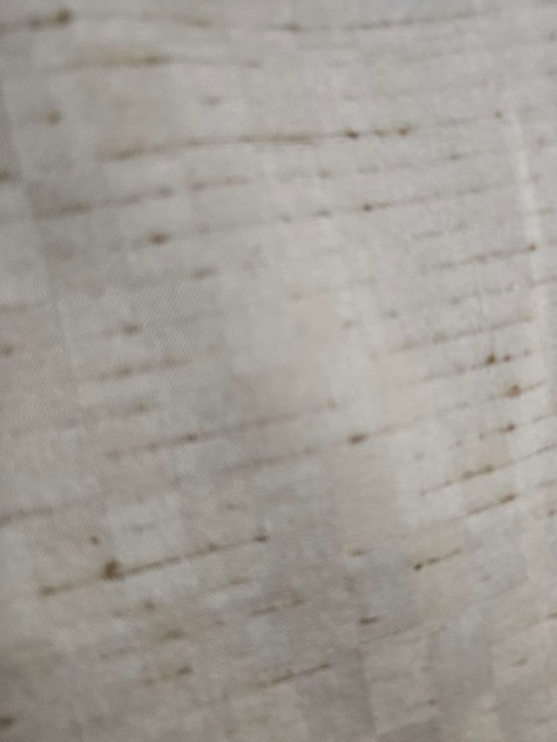 節紬 色無地 市松地模様 着尺