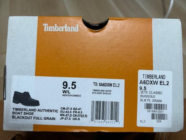 ティンバーランド スリーアイ ブラック 27.5cm A6DXW-EL2