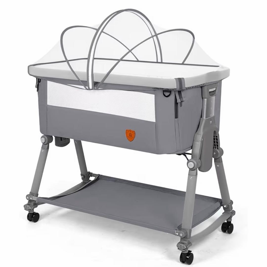 Dulumer 3IN 1 ベビーベッド 折りたたみ式 添い寝 ゆりかご 移動式
