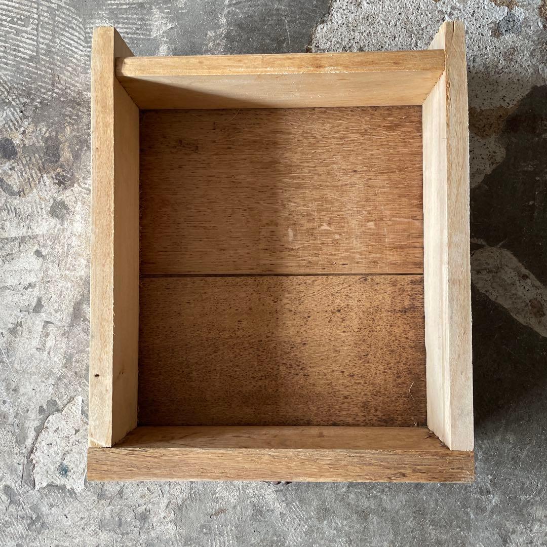 ビンテージ 大理石ドロワーサイドテーブル ベッドサイド　剥離