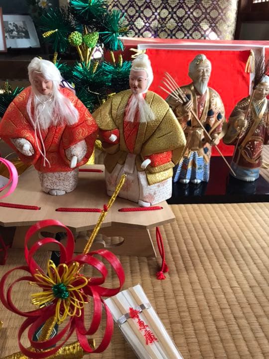 結納品。翁と媼セット