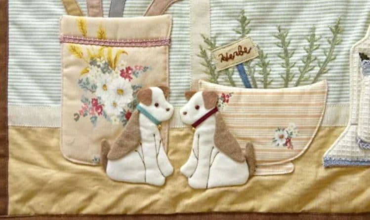 マニー　テリアとカモのウォールポケット　コラージュ　マニーローズ　イマン