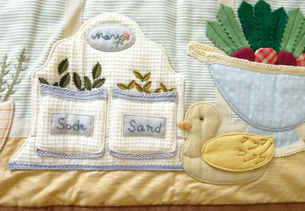 マニー　テリアとカモのウォールポケット　コラージュ　マニーローズ　イマン