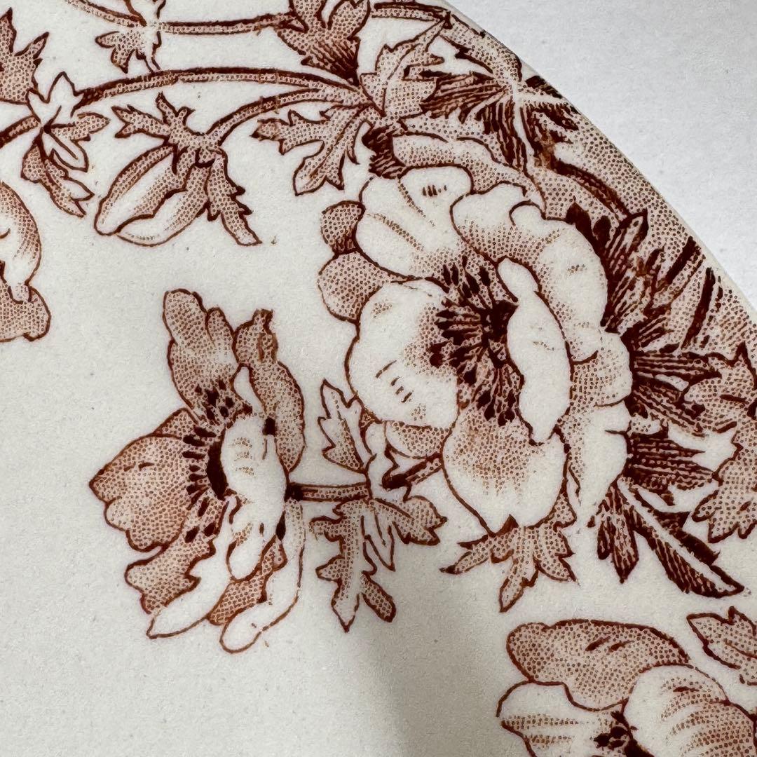 美品 フランスアンティーク Gien ジアン Anemones アネモネ