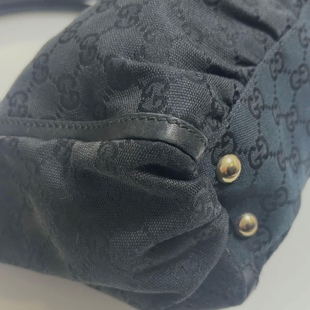 GUCCI グッチ GGキャンバス アビー トートバッグ 黒 190248
