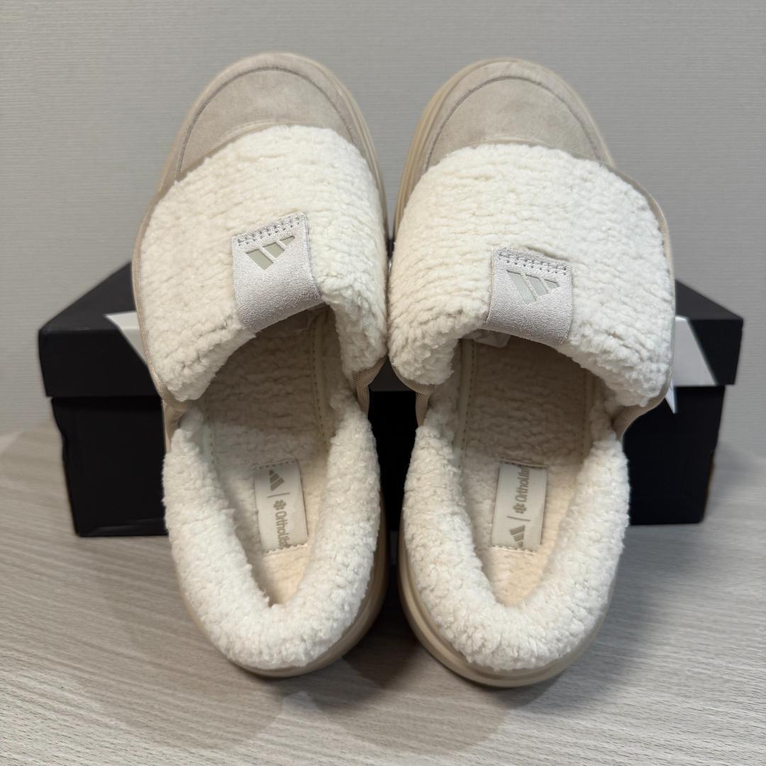 韓国限定 新作 ADIDAS GRANDCOURT MULE ベージュ 23.5