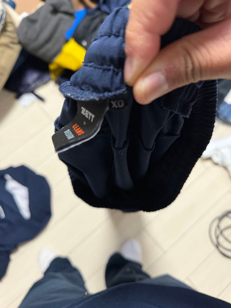 ZETT BEAMS DESIGNフード付きスポーツウェアセット XO ネイビー