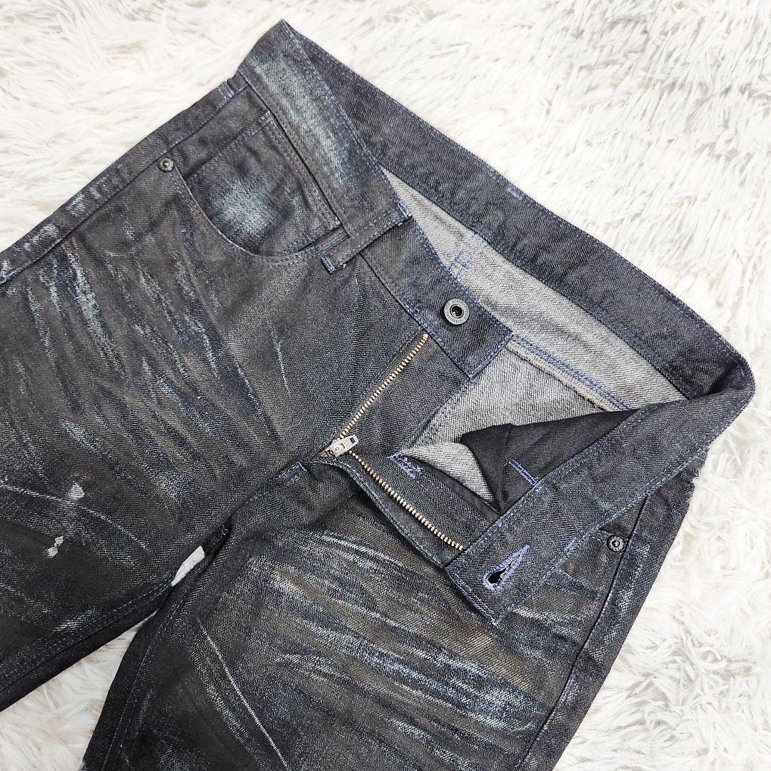 股下87cm BLACKBARRETT コーティング デニム ブラック 三陽商会