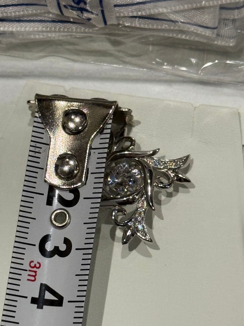 フ*ー様 クロスフォー　ピンブローチ　ピンバッジ　ブローチ　SV925 シルバー