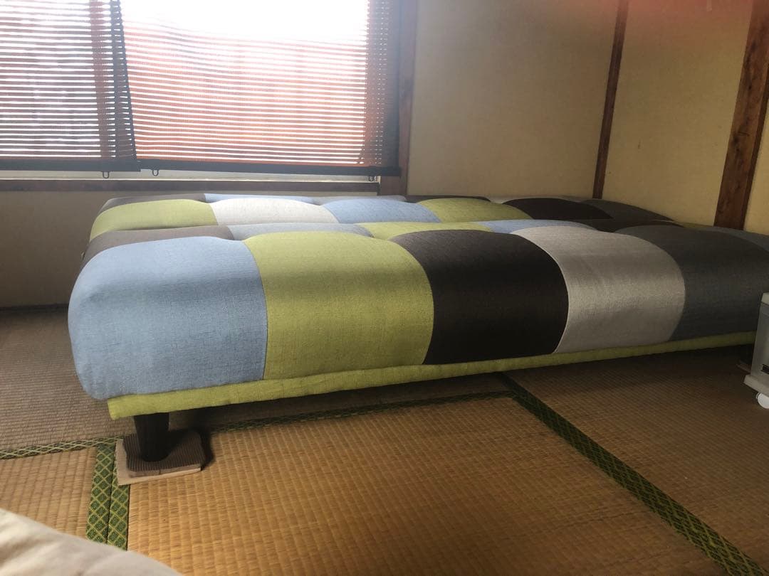 パッチワーク柄　ソファベッド