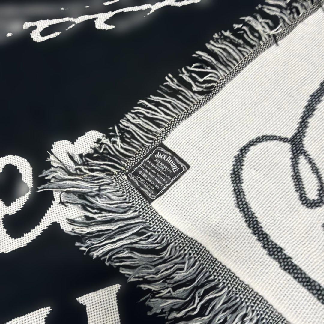 ウィスキー　ジャックダニエル　ブランケット　マルチカバー　ラグ　148x118