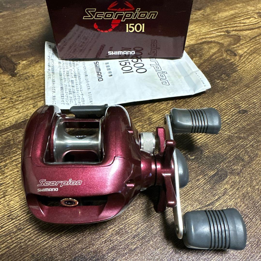美品　シマノ スコーピオン1501 希少　左巻き　動作良好