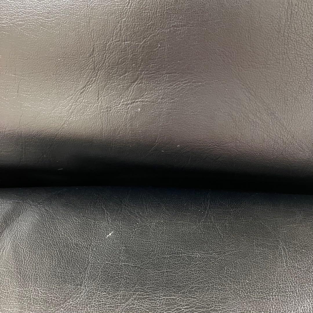 蒲装株式会社レザーマチ付き座椅子・ブラック・黒