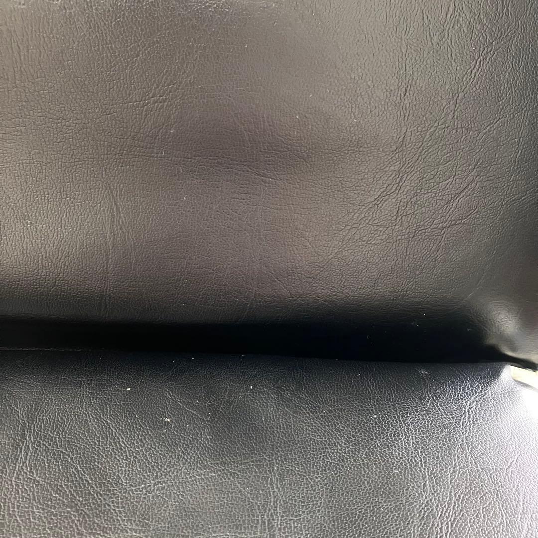 蒲装株式会社レザーマチ付き座椅子・ブラック・黒