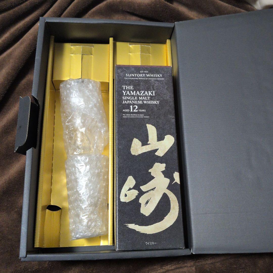 p*1様 山崎 12年 ウイスキー、グラスセット　未開封