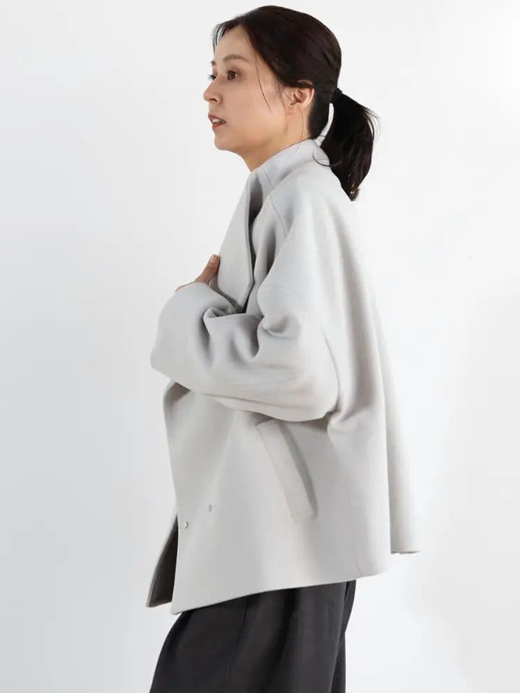 【1月中出品】CLOVE　スタンドカラーショートウールコート