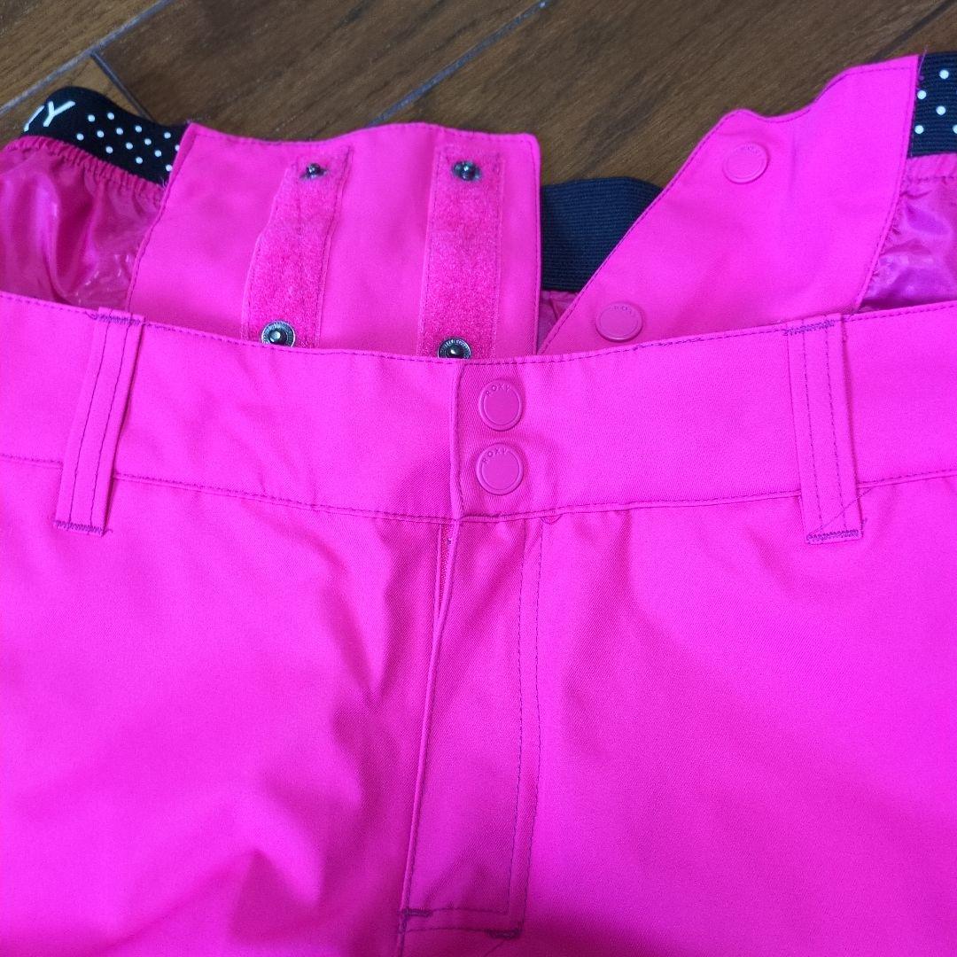 【美品】ROXY　スノボウェア　上下セット　Ｓ　総柄　　 ジオメトリック　ピンク