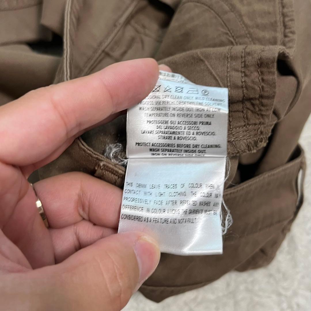 希少美品　GUCCI チノパン　ホースビット　レザーパッチ　金ボタン　ベージュ