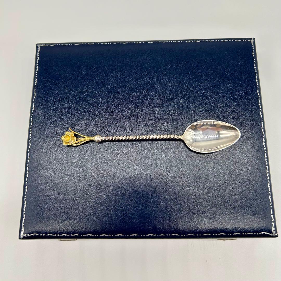 【希少】英国マッピン&ウェッブ　花モチーフ　スプーンセット