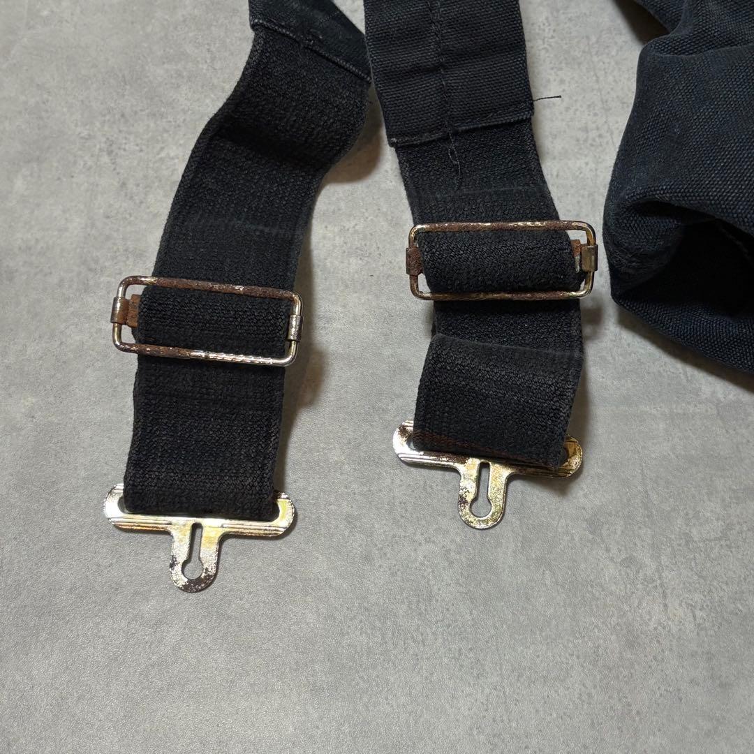 カーハートW36 黒ダック ダブルニーオーバーオール 中綿キルティング 裾ジップ