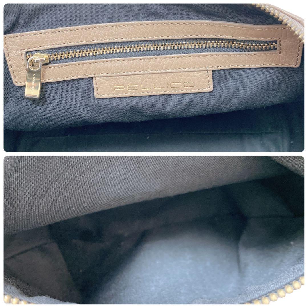 美品 ペリーコ PELLICO シロッコ ハンドバッグ2way ロック付き