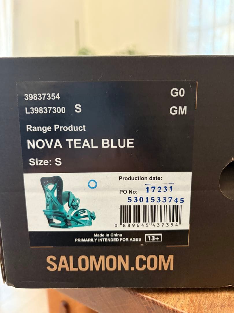 【美品】Salomon Nova Teal Blue ビンディング S
