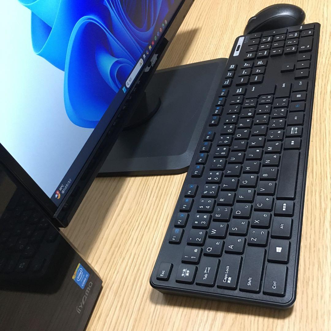 iiyama 強力i5 デスクトップ 16Gメモリ SSD+HDD 23'モニタ