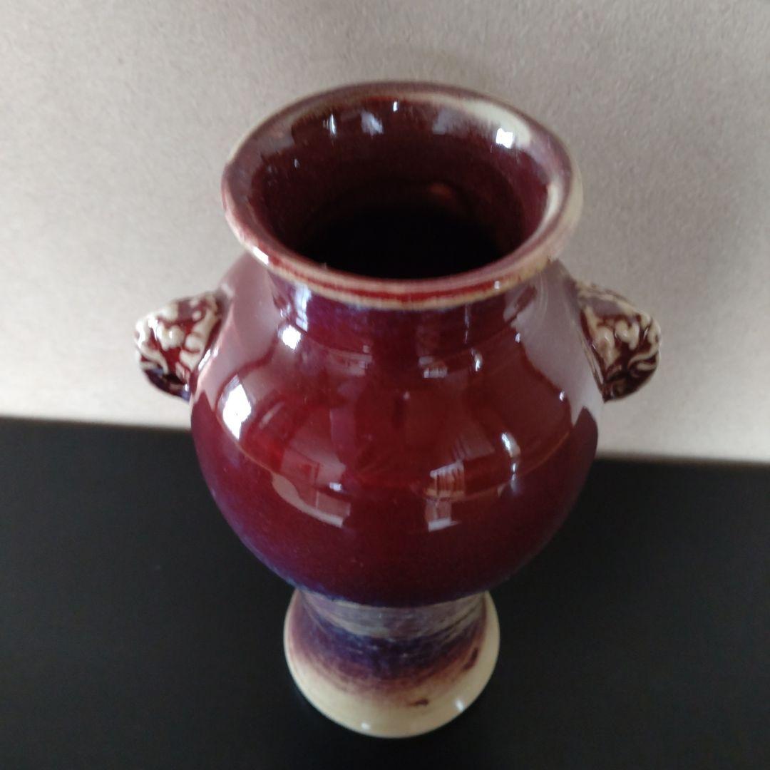 均窯花入　象耳付花入　16代永楽善五郎 　永楽即全　共箱