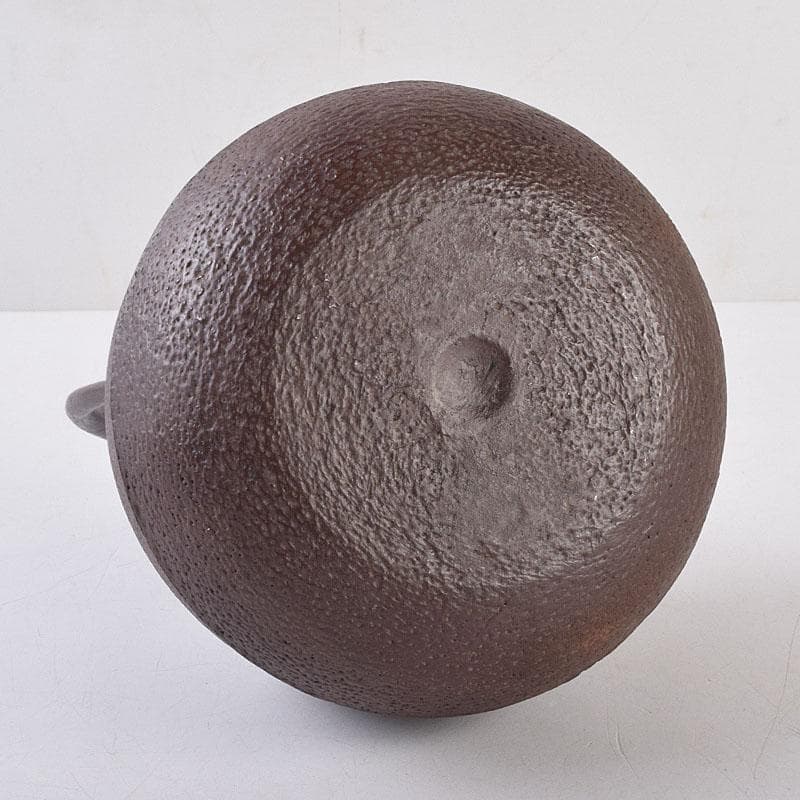 ばろん煎　釜師　佐藤浄清作　真形　鉄瓶　鉄釜　共布共箱　V　R9061H