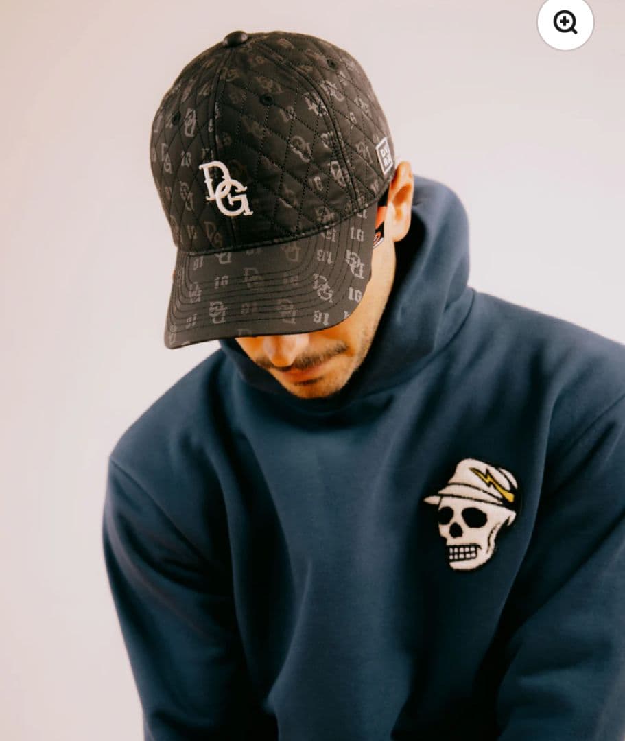 新品【DEVEREUX GOLF】 パーカー／ワッペン刺繍／ネイビー／S