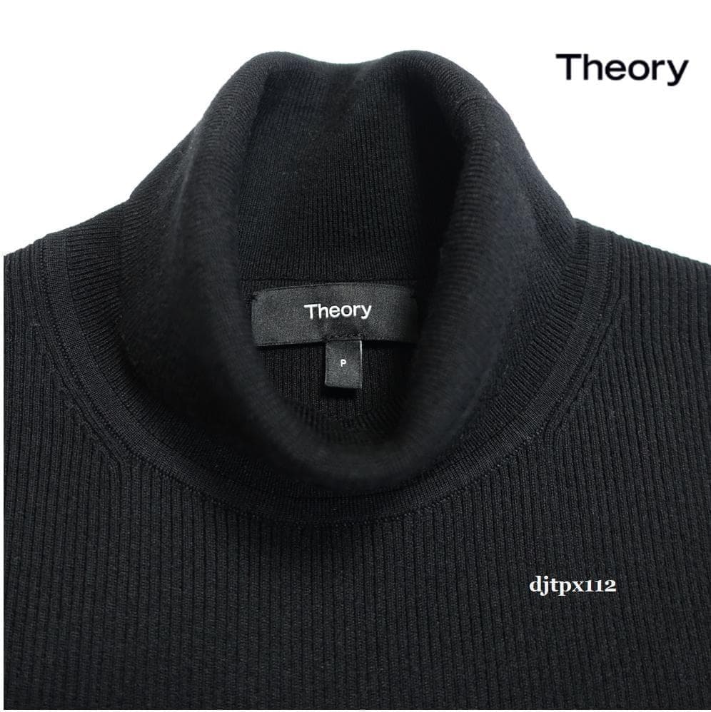 新品同様*Theory*2022*ツイードコンビ タートルワンピース*サイズP