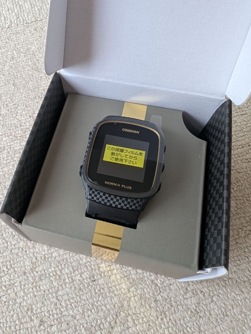 お客品　　GREENON ゴルフウォッチ NORM II PLUS（黒）