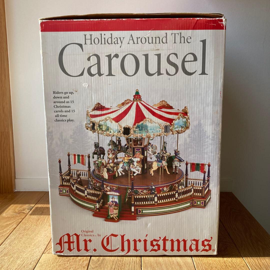 【訳あり】ミスタークリスマス メリーゴーランド カルーセル オルゴール