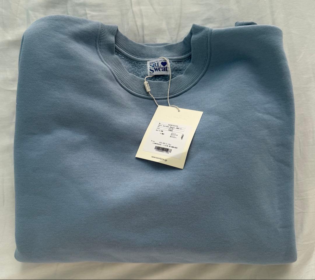 新品SeaRoomlynn Volume Sweat プルオーバー ライトブルー