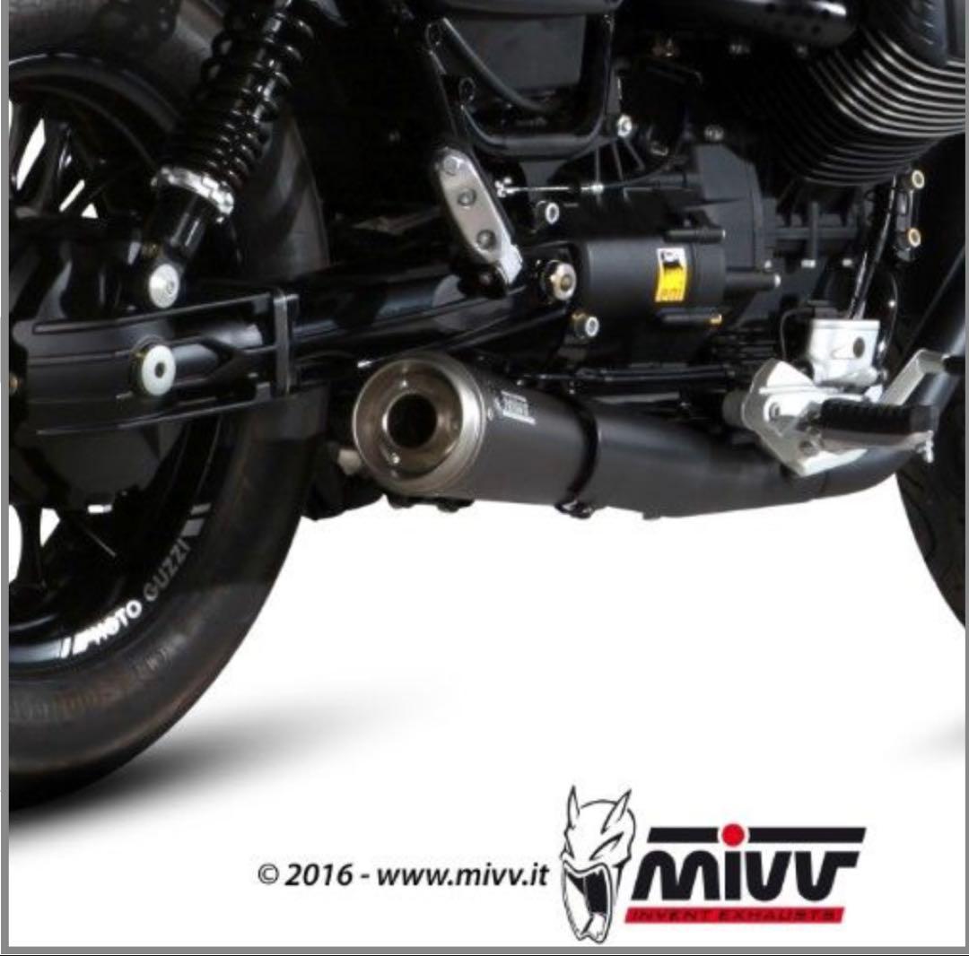 MIVV/ミブ/GHIBLI BLACKスリップオンマフラー/モトグッチ/V9