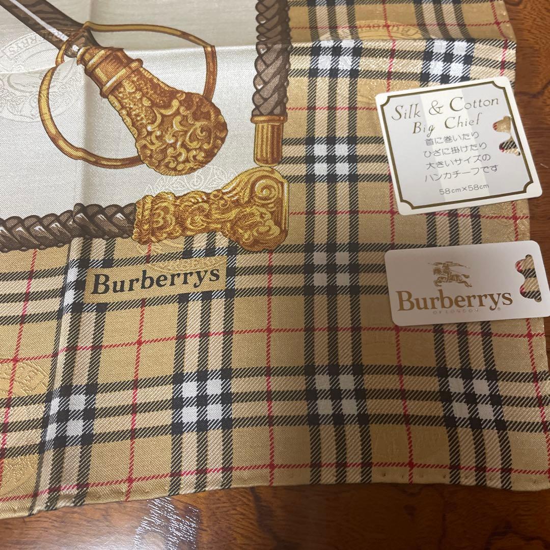 H*a様 Burberrys シルク&コットンハンカチ ーフ3枚セット