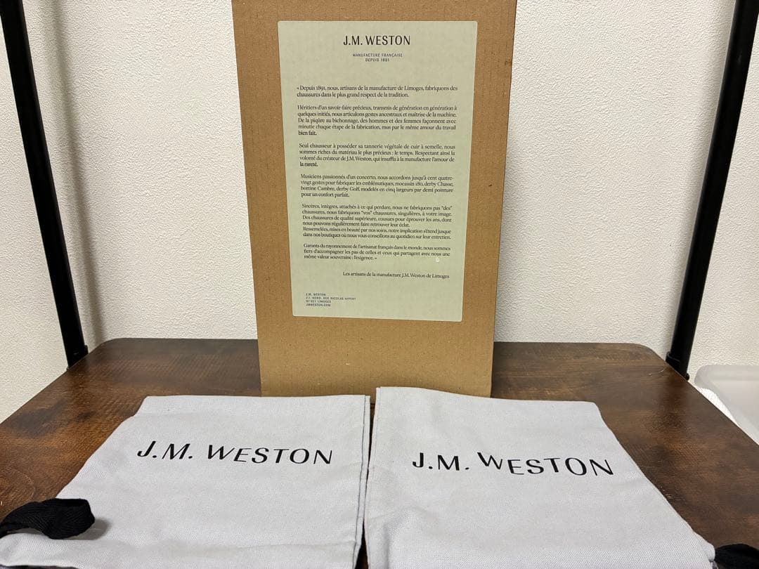 サントンjmweston ゴルフ　黒　7E