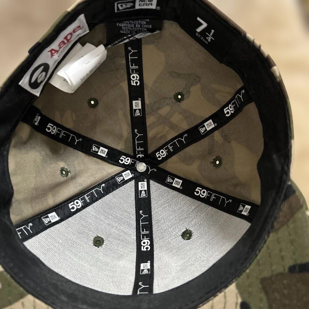 咲来  Aape 59FIFTY キャップ 迷彩 7 1/4