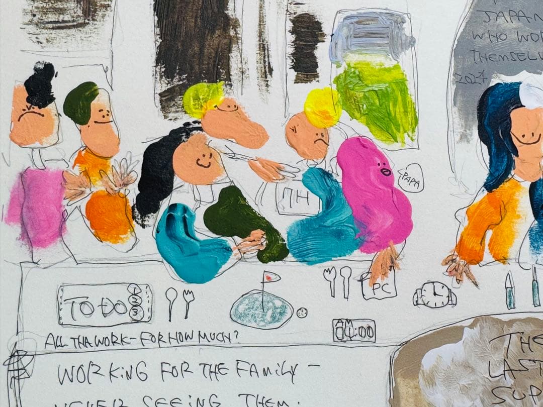 d*x様 TOKI 抽象画 最後の晩餐 #144