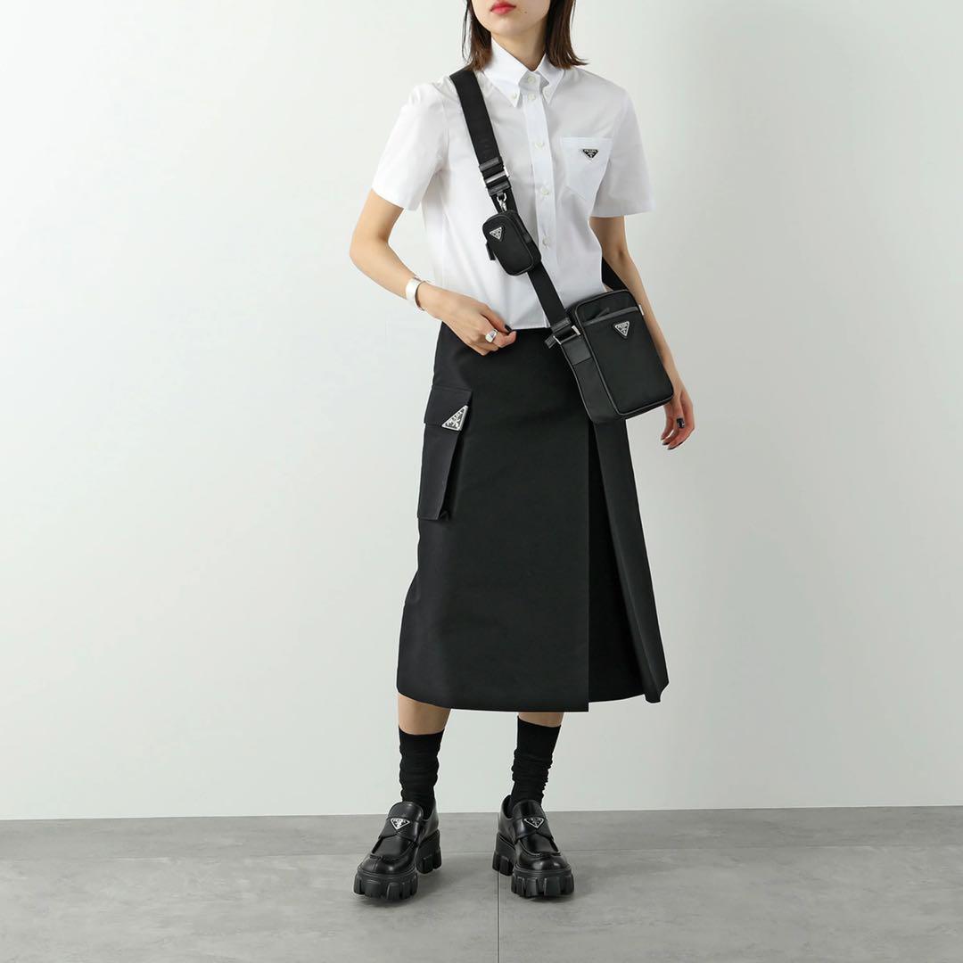 【PRADA】 Re-Nylon xサフィアーノレザー ショルダーバッグ正規品