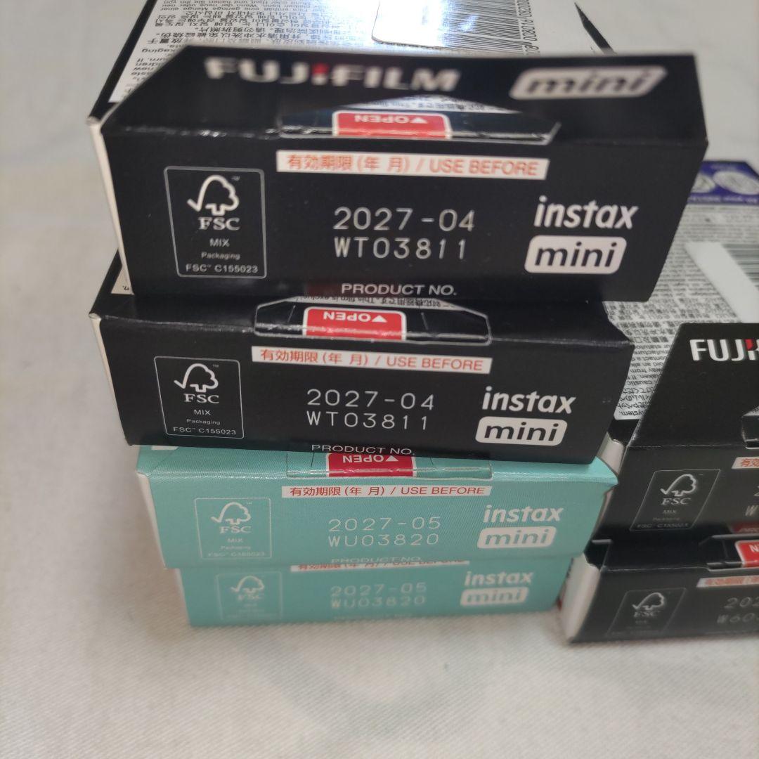 新品　チェキ　instax mini 10シート　コンタクトシート　スカイブルー