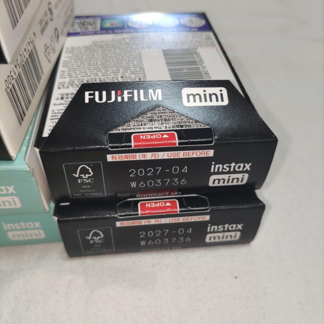 新品　チェキ　instax mini 10シート　コンタクトシート　スカイブルー