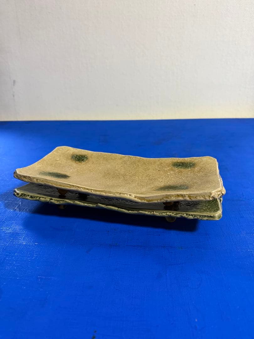 大洞陶房　有光武元 長方形皿２枚