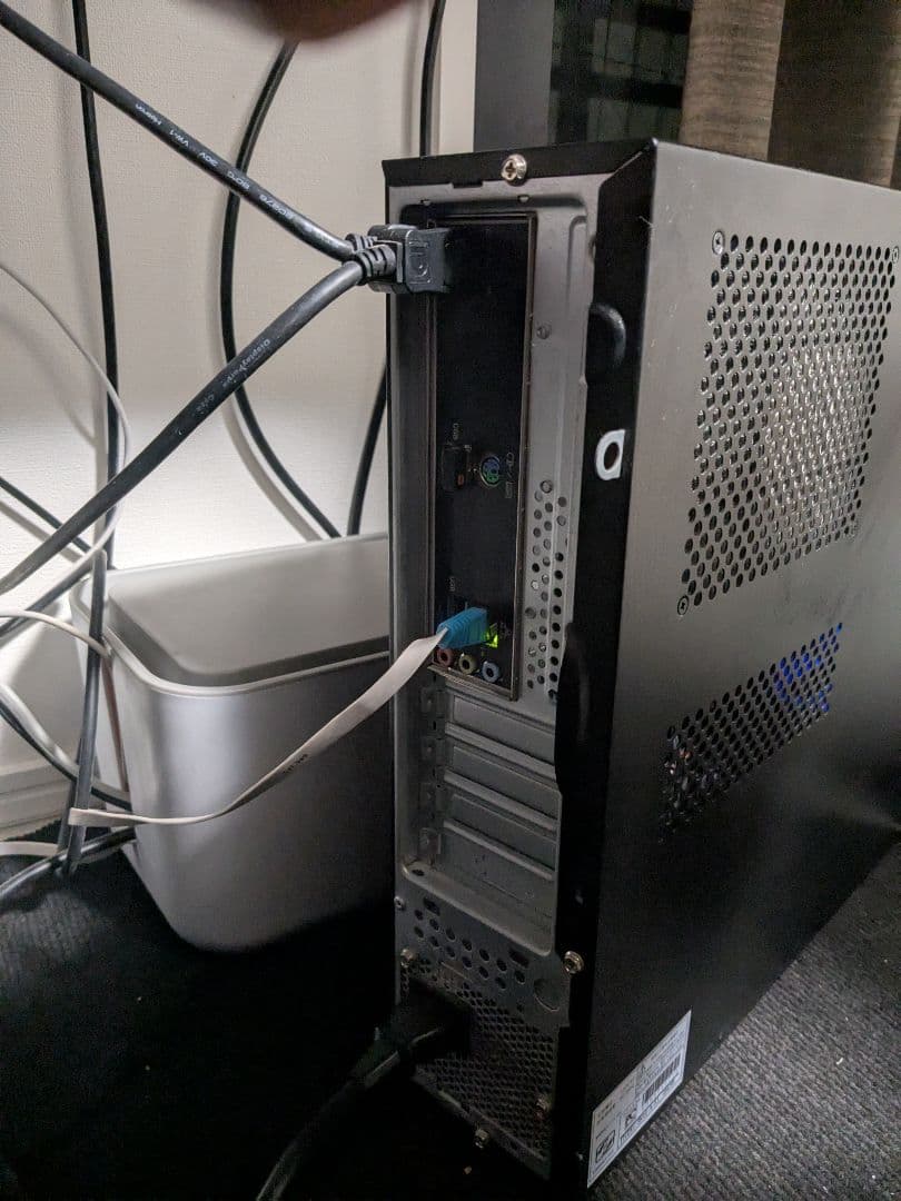 iiyama HP ブラック デスクトップPC ＋ デュアルモニター