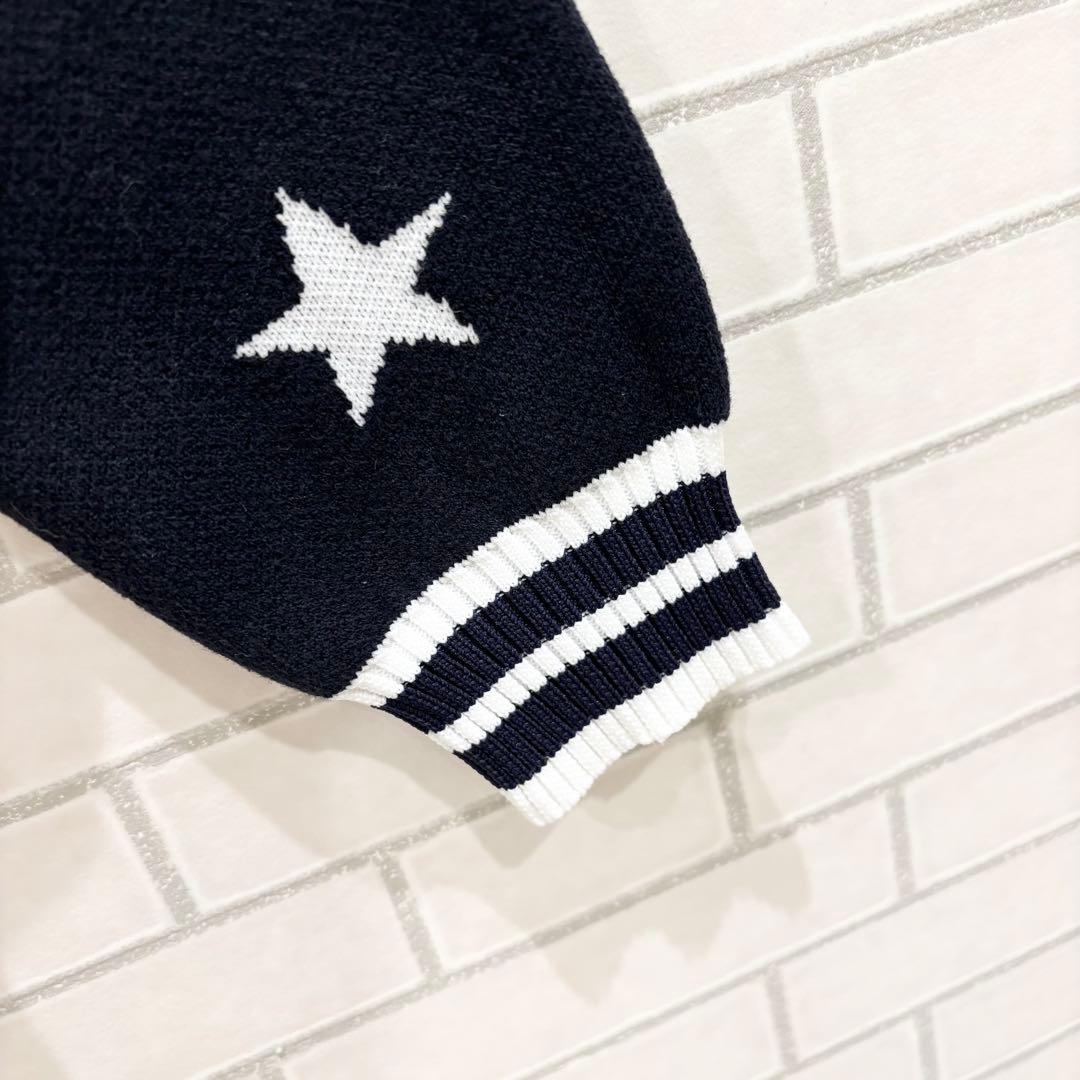 パーリーゲイツ　パーカー　ニット　星柄